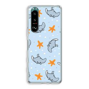 CaseCompany Manta: Sony Xperia 5 III Transparant Hoesje
