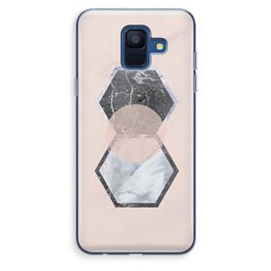 CaseCompany Creatieve toets: Samsung Galaxy A6 (2018) Transparant Hoesje