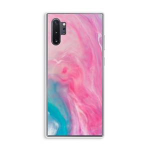 CaseCompany Roze explosie: Samsung Galaxy Note 10 Plus Transparant Hoesje