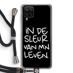 CaseCompany De Sleur: Samsung Galaxy A12 Transparant Hoesje met koord