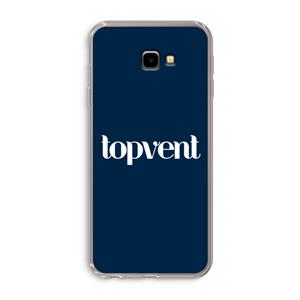 CaseCompany Topvent Navy: Samsung Galaxy J4 Plus Transparant Hoesje