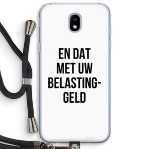 CaseCompany Belastinggeld: Samsung Galaxy J5 (2017) Transparant Hoesje met koord