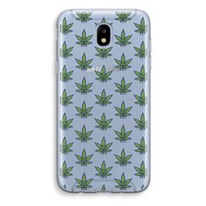 CaseCompany Weed: Samsung Galaxy J5 (2017) Transparant Hoesje