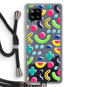 CaseCompany 8-bit N°1: Samsung Galaxy A42 5G Transparant Hoesje met koord