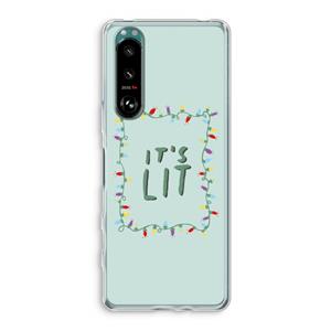CaseCompany It's Lit: Sony Xperia 5 III Transparant Hoesje