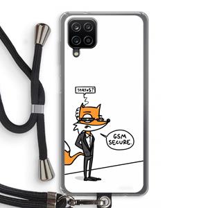 CaseCompany GSM secure: Samsung Galaxy A12 Transparant Hoesje met koord