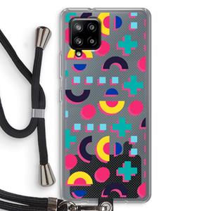 CaseCompany 8-bit N°2: Samsung Galaxy A42 5G Transparant Hoesje met koord