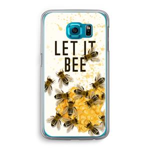 CaseCompany Let it bee: Samsung Galaxy S6 Transparant Hoesje