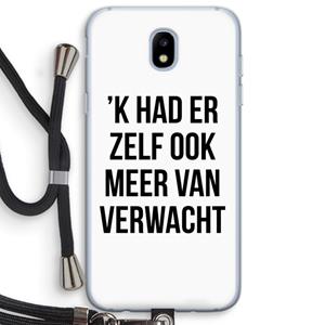 CaseCompany Meer verwacht: Samsung Galaxy J5 (2017) Transparant Hoesje met koord