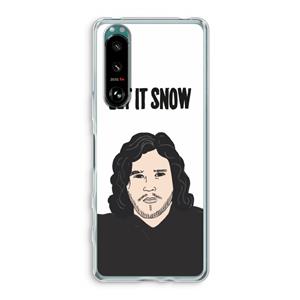CaseCompany Let It Snow: Sony Xperia 5 III Transparant Hoesje