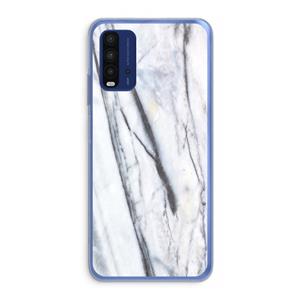 CaseCompany Gestreepte marmer: Xiaomi Redmi 9T Transparant Hoesje