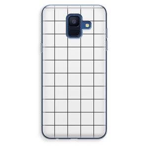 CaseCompany Rooster: Samsung Galaxy A6 (2018) Transparant Hoesje