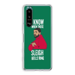 CaseCompany Sleigh Bells Ring: Sony Xperia 5 III Transparant Hoesje