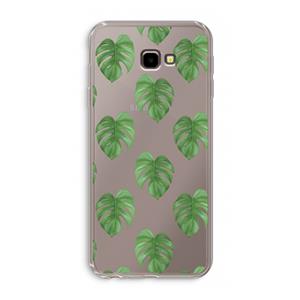 CaseCompany Monstera leaves: Samsung Galaxy J4 Plus Transparant Hoesje