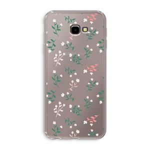CaseCompany Small white flowers: Samsung Galaxy J4 Plus Transparant Hoesje