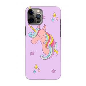 CaseCompany Roze eenhoorn: Volledig geprint iPhone 12 Hoesje