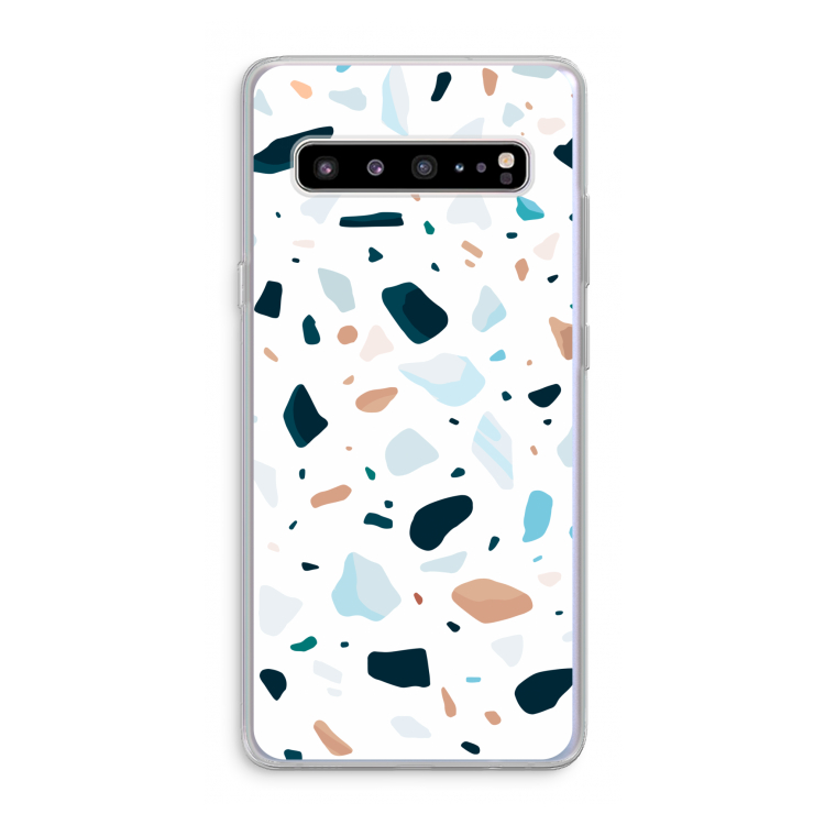 CaseCompany Terrazzo N°13: Samsung Galaxy S10 5G Transparant Hoesje
