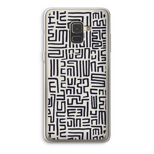 CaseCompany Moroccan Print: Samsung Galaxy A8 (2018) Transparant Hoesje