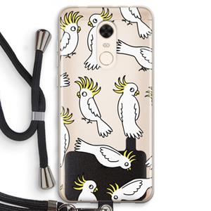 CaseCompany Papegaai: Xiaomi Redmi 5 Transparant Hoesje met koord