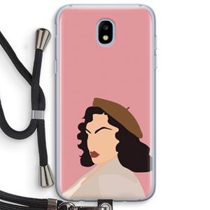 CaseCompany Confidence: Samsung Galaxy J5 (2017) Transparant Hoesje met koord