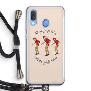 CaseCompany Jingle Ladies: Samsung Galaxy A40 Transparant Hoesje met koord