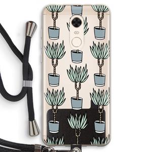 CaseCompany Boompje: Xiaomi Redmi 5 Transparant Hoesje met koord