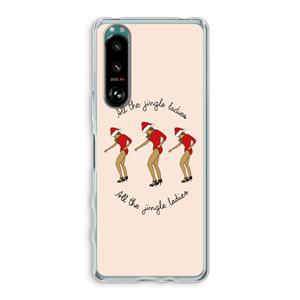 CaseCompany Jingle Ladies: Sony Xperia 5 III Transparant Hoesje