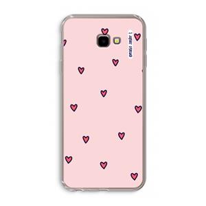 CaseCompany Hartjes: Samsung Galaxy J4 Plus Transparant Hoesje