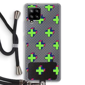 CaseCompany 8-bit N°10: Samsung Galaxy A42 5G Transparant Hoesje met koord