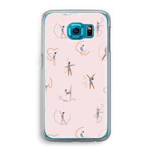 CaseCompany Dancing #3: Samsung Galaxy S6 Transparant Hoesje