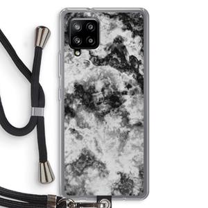 CaseCompany Onweer: Samsung Galaxy A42 5G Transparant Hoesje met koord