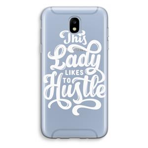 CaseCompany Hustle Lady: Samsung Galaxy J5 (2017) Transparant Hoesje