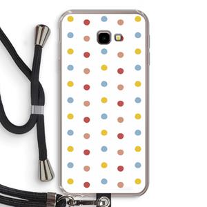 CaseCompany Bollen: Samsung Galaxy J4 Plus Transparant Hoesje met koord