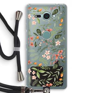 CaseCompany Sweet little flowers: Sony Xperia XZ2 Compact Transparant Hoesje met koord