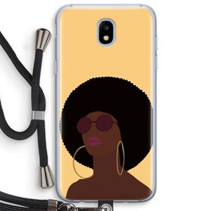 CaseCompany Golden hour: Samsung Galaxy J5 (2017) Transparant Hoesje met koord