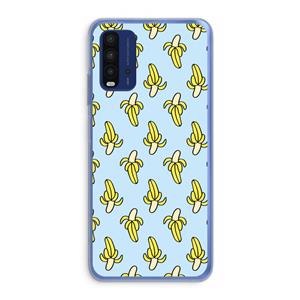 CaseCompany Bananas: Xiaomi Redmi 9T Transparant Hoesje