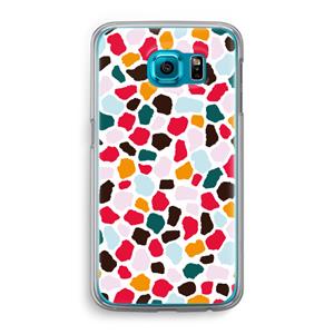 CaseCompany Colored Giraffe: Samsung Galaxy S6 Transparant Hoesje