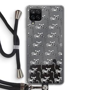 CaseCompany Makis: Samsung Galaxy A12 Transparant Hoesje met koord