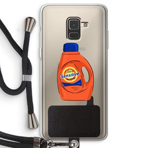 CaseCompany Ultra Sensitive: Samsung Galaxy A8 (2018) Transparant Hoesje met koord