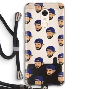 CaseCompany Drake Away: Xiaomi Redmi 5 Transparant Hoesje met koord