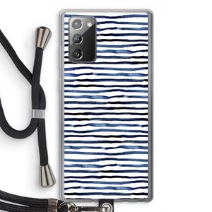 CaseCompany Verrassende lijnen: Samsung Galaxy Note 20 / Note 20 5G Transparant Hoesje met koord