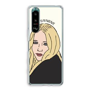 CaseCompany Mary Kate: Sony Xperia 5 III Transparant Hoesje