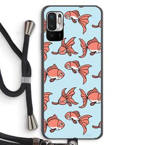CaseCompany Blub: Xiaomi Redmi Note 10 5G Transparant Hoesje met koord