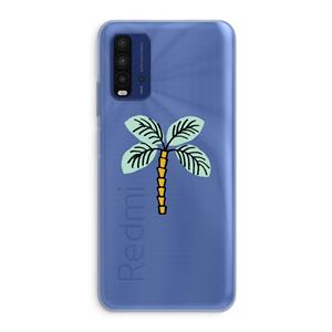 CaseCompany Palmboom: Xiaomi Redmi 9T Transparant Hoesje