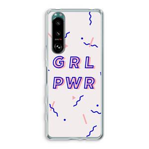 CaseCompany GRL PWR: Sony Xperia 5 III Transparant Hoesje