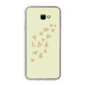 CaseCompany Falling Leaves: Samsung Galaxy J4 Plus Transparant Hoesje