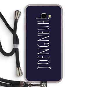 CaseCompany Joengneuh!: Samsung Galaxy J4 Plus Transparant Hoesje met koord
