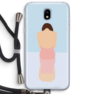 CaseCompany Mirror: Samsung Galaxy J5 (2017) Transparant Hoesje met koord