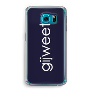 CaseCompany Gijweet: Samsung Galaxy S6 Transparant Hoesje