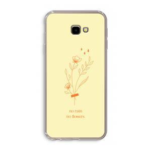 CaseCompany No rain no flowers: Samsung Galaxy J4 Plus Transparant Hoesje